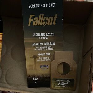 RARE Fallout Season 2 Screening Ticket